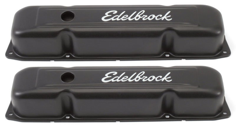 Edelbrock Signature Series Black Valve Covers 4493
