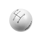 Hurst 1637626 Shift Knob - White 4 Speed 3/8-16 Threads