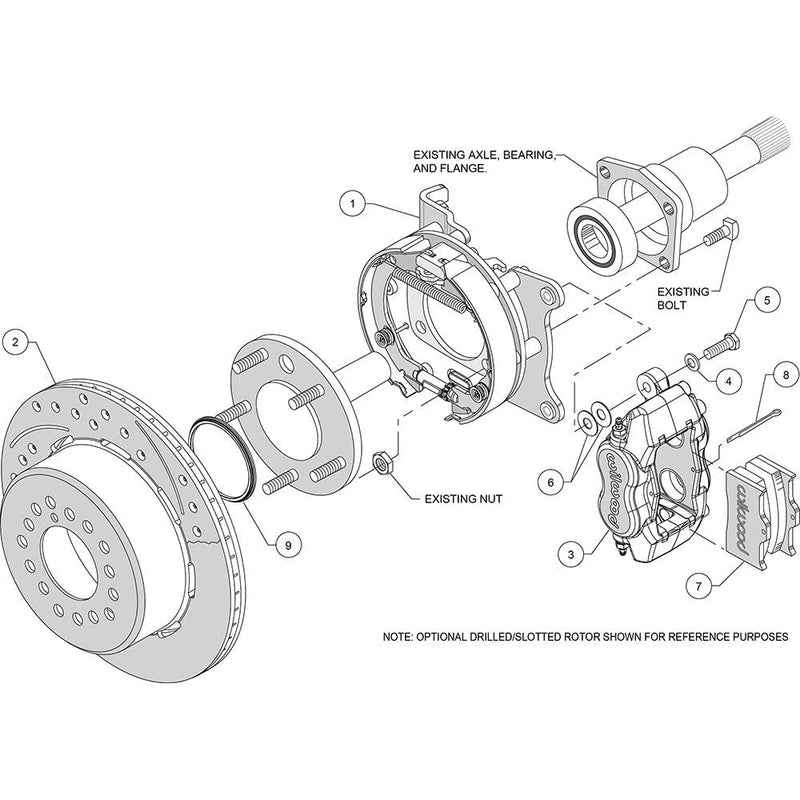 Wilwood Forged Dynalite Rear Parking Brake Kits 140-7141-D