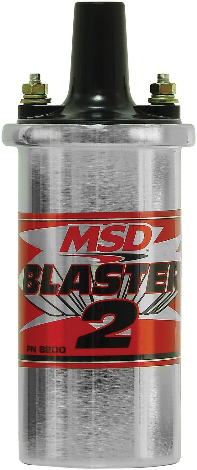 MSD 8200MSD Ignition Coil, Blaster 2 - Ballast Resistor, Chrome