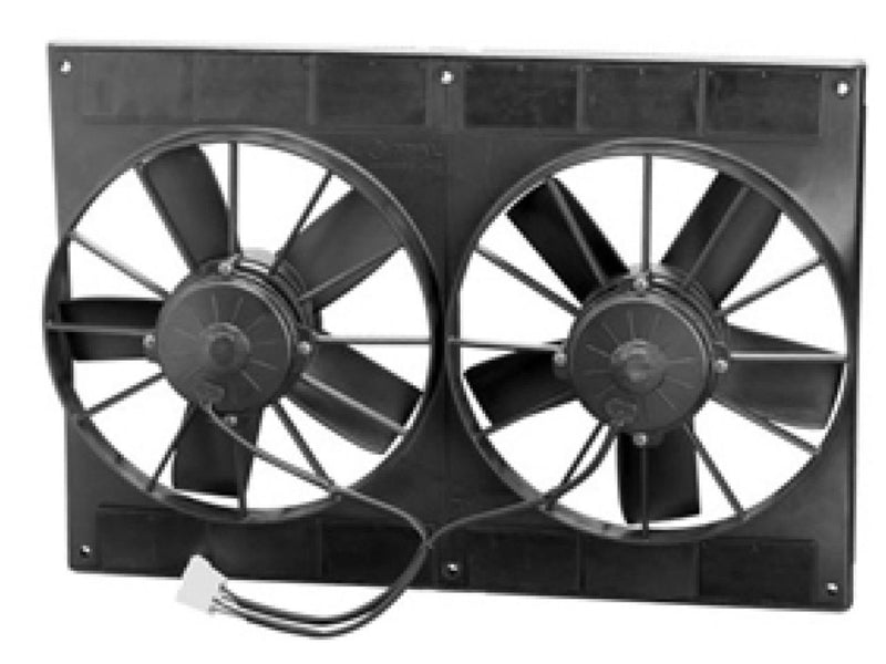 SPAL 30102052 Dual 11" Fan Puller High Performance 2720 CFM 5 Paddle blades