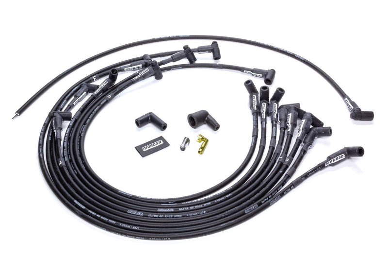 Moroso 73712 Spark Plug Wires Ultra 40 Unsleeved Custom-Fit Assembled Spiral