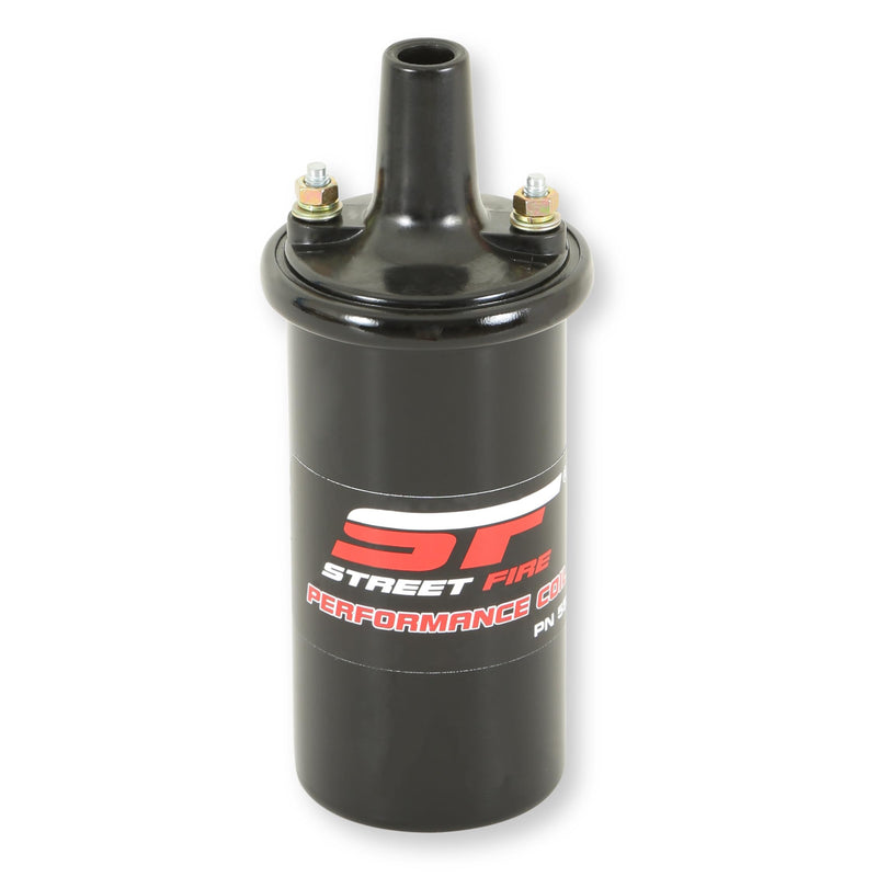 MSD 5524 Street Fire High Performance Ignition Coil, Canister Style, Black