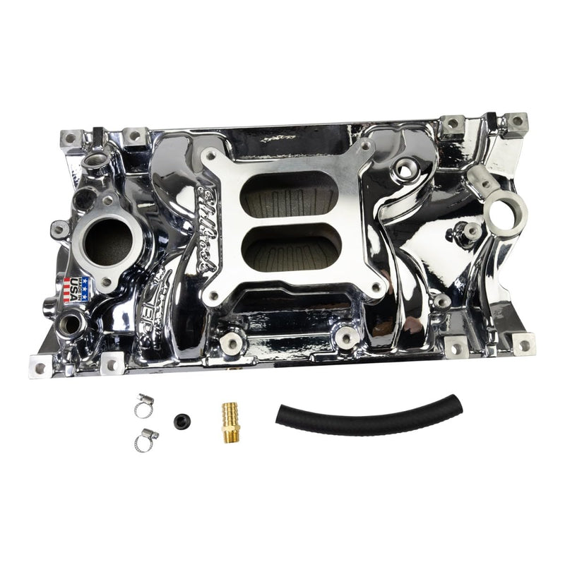 Edelbrock 2716-CP Performer EPS Intake Manifold, Chevy Vortec/E-Tec - Chrome Plasma