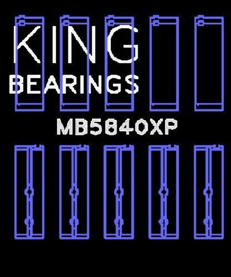 King MB5840XPSTDX Main Bearings XP-Series 1/2 Groove Standard Si