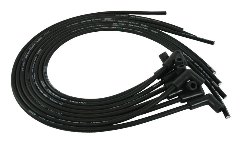 Moroso 73709 Spark Plug Wire Sets Ultra 40 Unsleeved Custom-Fit Assembled