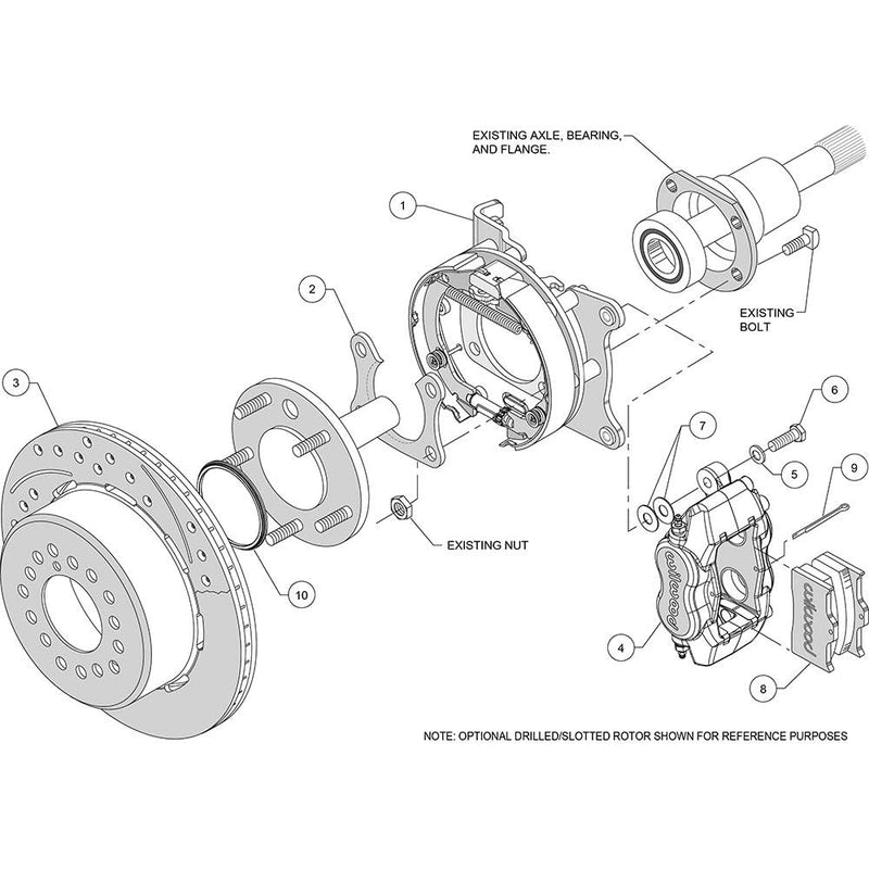 Wilwood Forged Dynalite Rear Parking Brake Kits 140-7140-D