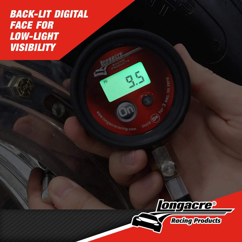 Longacre 52-53003 Semi-Pro Digital Tire Pressure Gauge 0-60 PSI