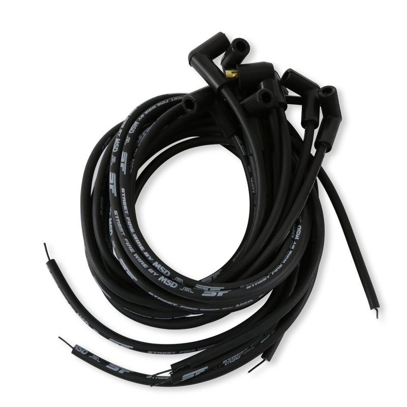 MSD 5553 Street-Fire Wire Set 8 Cyl 90??, Sock/ HEI, Universal