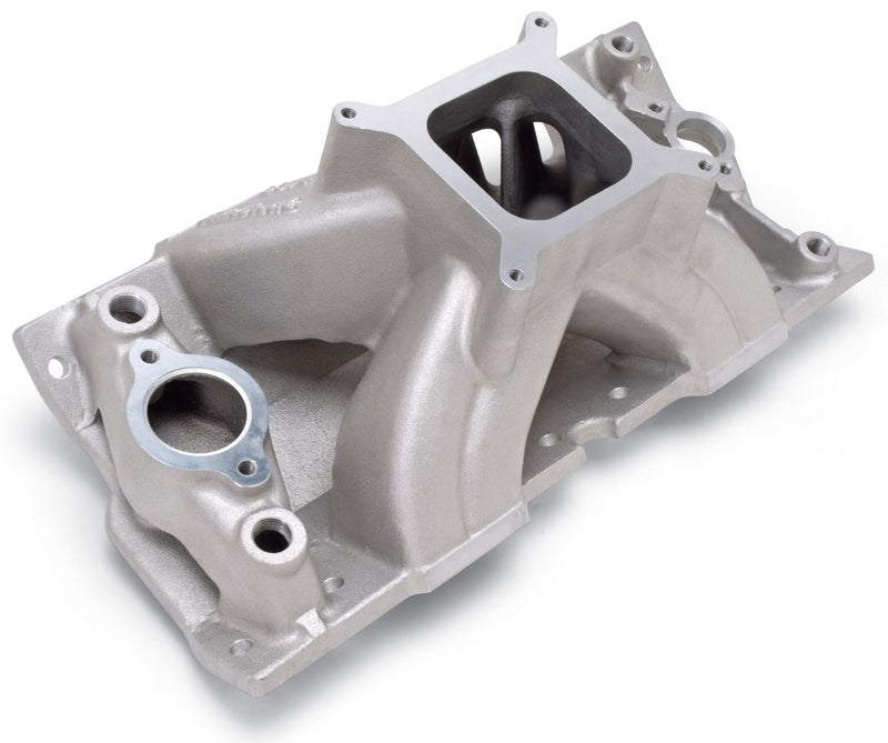Edelbrock 2814 Super Victor Bowtie Intake Manifold, SB Chevy - Single Plane