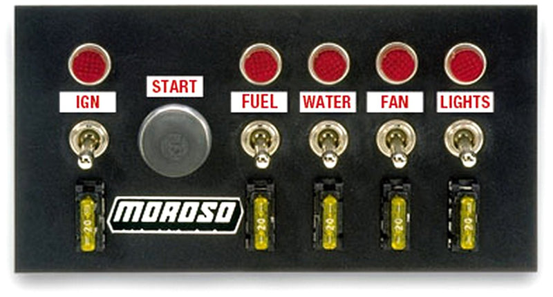 Moroso 74131 Drag Race Switch Panel