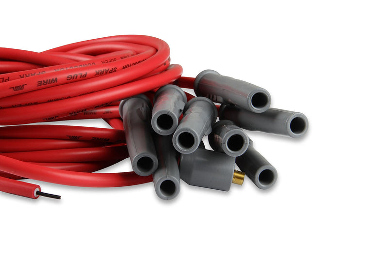 MSD 31199 Super Conductor Spark Plug Wire Set, 8 Cyl Multi-Angle Plug, Socket/HEI