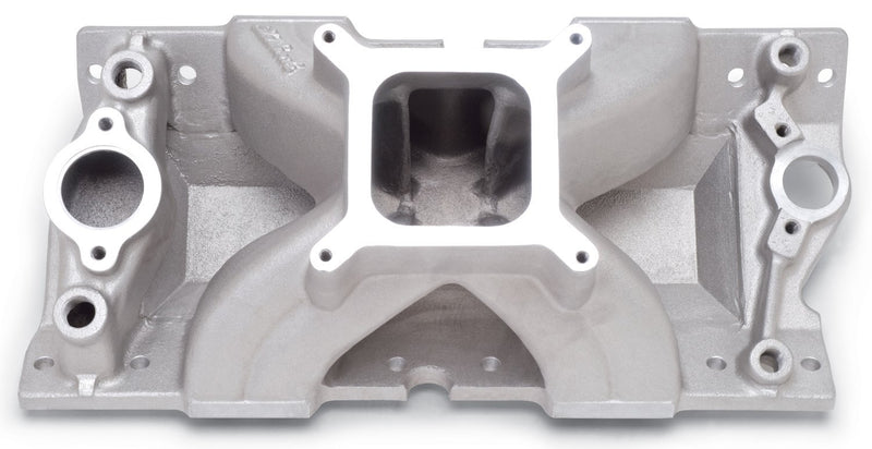 Edelbrock 2814 Super Victor Bowtie Intake Manifold, SB Chevy - Single Plane