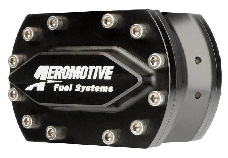 Aeromotive Fuel Pump, Hex Driven, 1500 GPH, in-Line, 4-Bolt Flange Inlet/Outlet, Aluminum, Black Anodize, Each