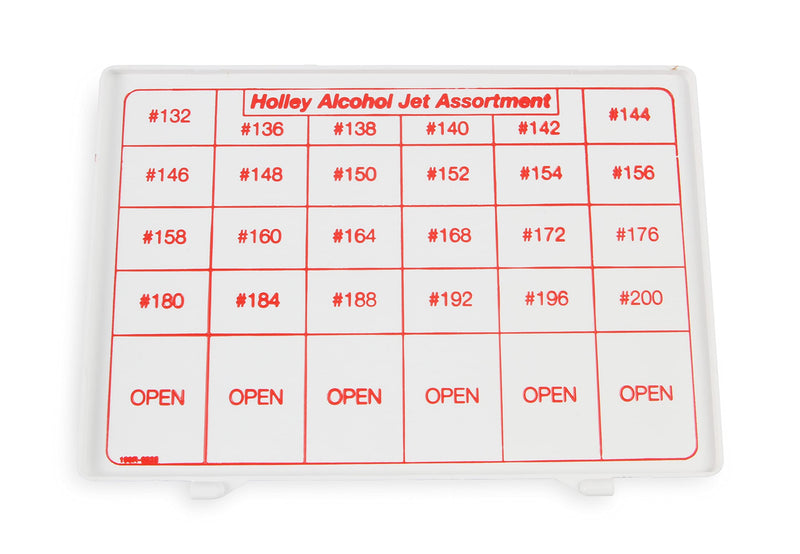Holley 36-201 Carburetor Jets Alcohol Brass 5/16 in.-32 Sizes 132-200, 4 of Each