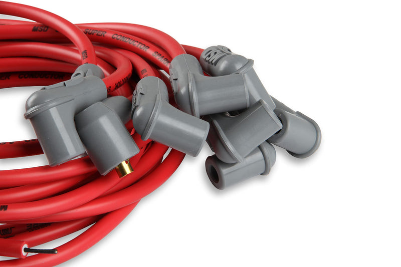 MSD 31239 Super Conductor Spark Plug Wire Set 8 Cyl 90 Deg Plug, Socket/HEI Cap