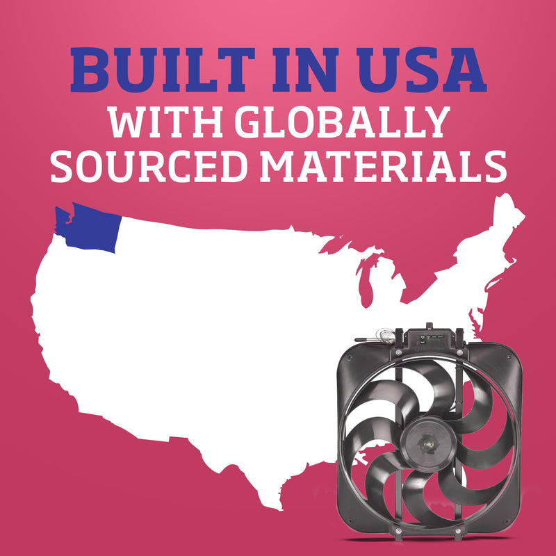 Flex-A-Lite Black Magic S-Blade Electric Fans 109304