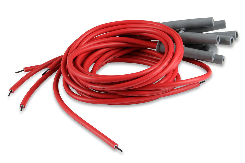 MSD 31199 Super Conductor Spark Plug Wire Set, 8 Cyl Multi-Angle Plug, Socket/HEI