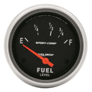 Autometer 3515 Sport-Comp Fuel Level Gauge, 2-5/8" - Air-Core, 73 Ohms/8-12 Ohms
