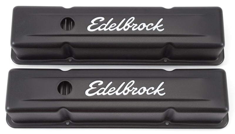 Edelbrock Signature Series Black Valve Covers 4643