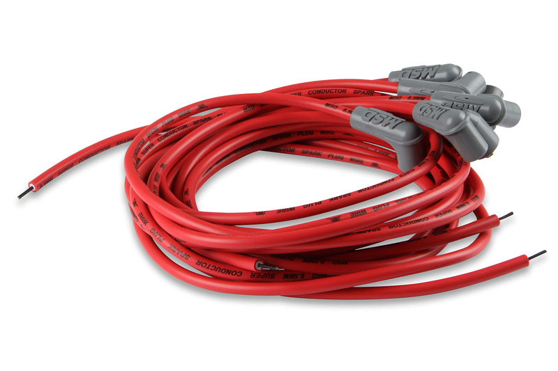 MSD 31239 Super Conductor Spark Plug Wire Set 8 Cyl 90 Deg Plug, Socket/HEI Cap