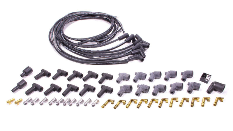 Moroso 73231 Blue Max Spiral Core Spark Plug Wire Set - Black 90°