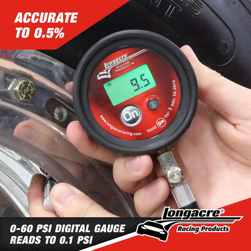 Longacre 52-53003 Semi-Pro Digital Tire Pressure Gauge 0-60 PSI