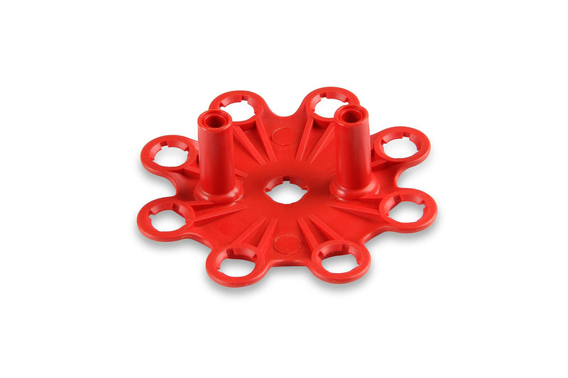 MSD 8433 Distributor Cap, V8 - HEI Terminals, Spark Plug Wire Retainer - Red