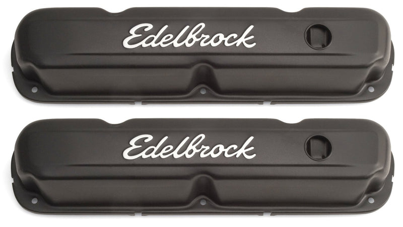 Edelbrock Signature Series Black Valve Covers 4473