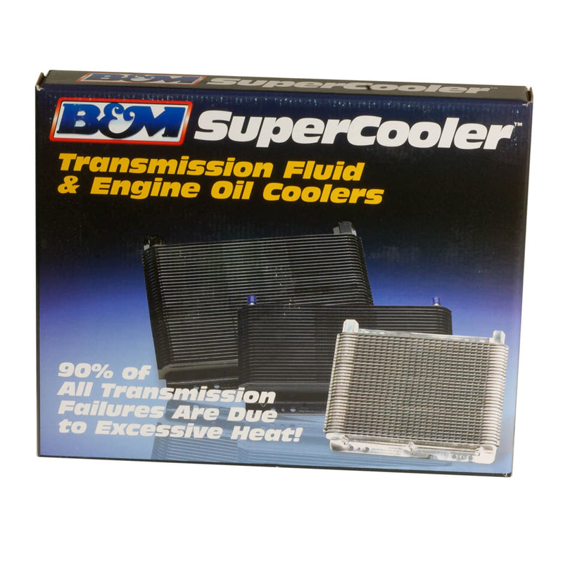 B&M 70274 SuperCooler Black Aluminum Fluid Cooler
