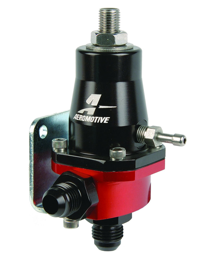 Aeromotive 13105 Regulator, Compact EFI, Billet, Adjustable, EFI, (1) AN-6 male inlet and return