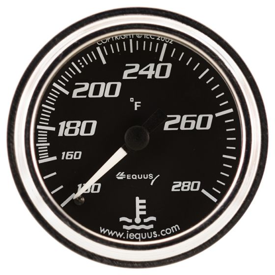 Equus E7242 7000 Series 2" Chrome Mechanical Water Temperature Gauge