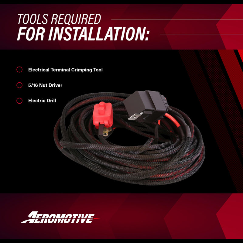 Aeromotive 16307 Fuel Pump Wiring Kit, Premium Heavy Duty