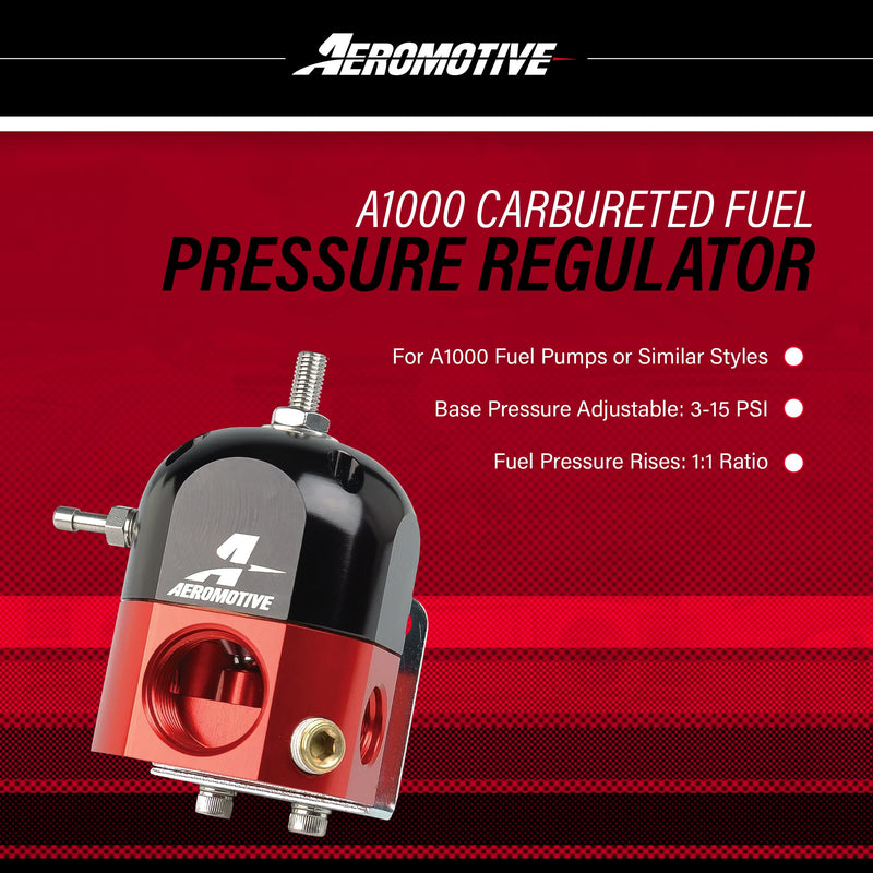 Aeromotive A1000 Carbureted Bypass Fuel Pressure Regulators 13204