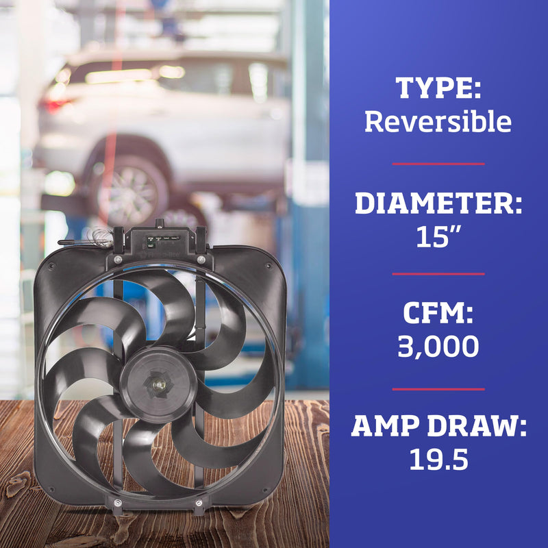 Flex-A-Lite Black Magic S-Blade Electric Fans 109304