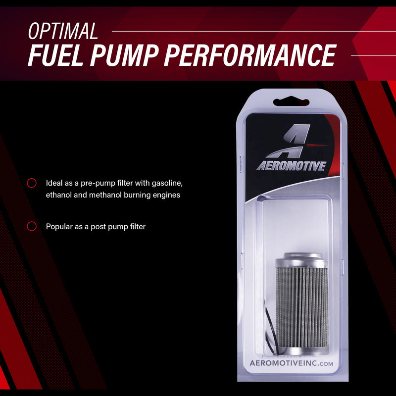 Aeromotive 12604 100-M Stainless Element: ORB-10 Filter Housings