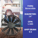 Flex-A-Lite Trimline Electric Fans 105386