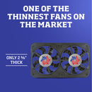 Flex-A-Lite Low-Profile S-Blade Electric Fans 104468