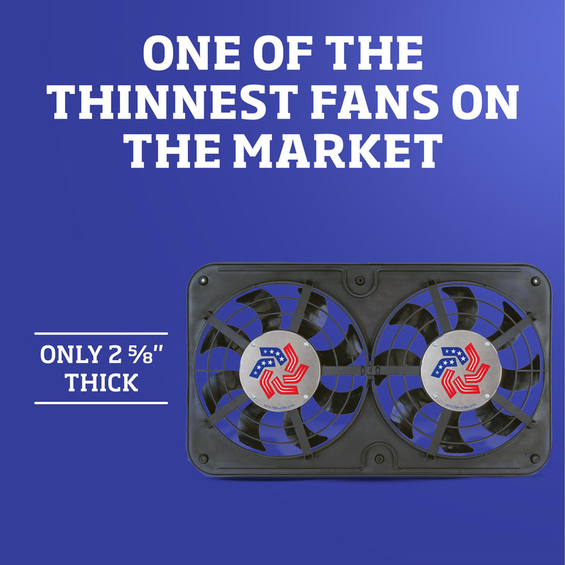 Flex-A-Lite Low-Profile S-Blade Electric Fans 104468