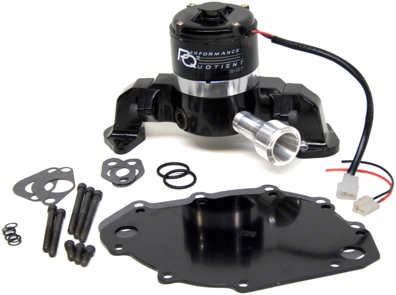 PRW 4446017 Black Powder-coated Performance Quotient Electric Racing Water Pump for Ford BB 400-460
