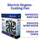 Flex-A-Lite Black Magic S-Blade Electric Fans 109304