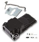 Holley 302-2BK LS Swap Oil Pan - Carbon Black Ceramic - additional front clearance