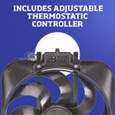 Flex-A-Lite Black Magic S-Blade Electric Fans 109304