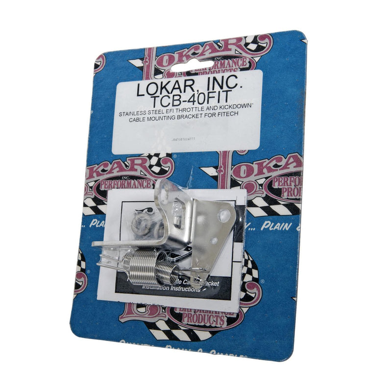 Lokar Tcb-40Fit Throttle Cable Bracket Stainless Fitech