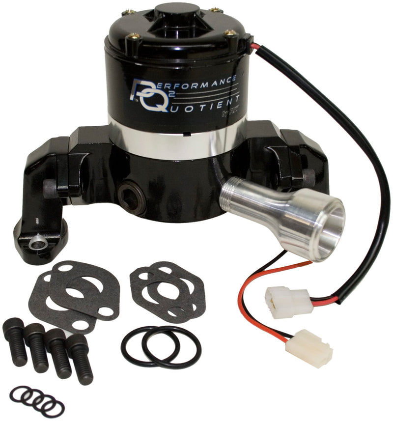 PRW 4435007 Black Powder-Coated Performance Quotient Electric Racing Water Pump for Chevy SB 265-400