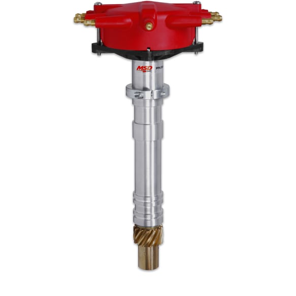 MSD 8489 Chevy Crab Cap Distributor, Low-Profile - Red