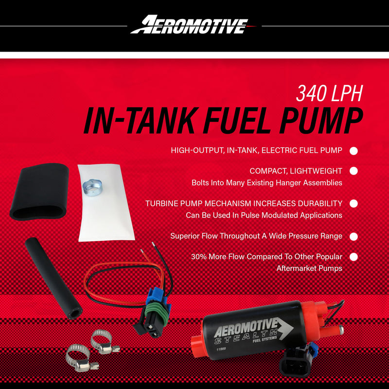 Aeromotive 11569 Fuel Pump (340 Series Stealth In-Tank, Gm Specific Applications)