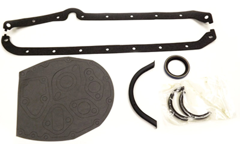 Engine Works 110100 Small Block Chevy Bottom End Gasket Kit - Thick Front Seal