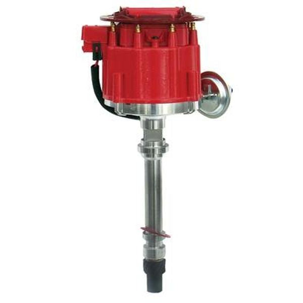 Engine Works 165101 Chevy HEI Coil In-Cap Distributor, Chevy V8 - Red Dust Cover