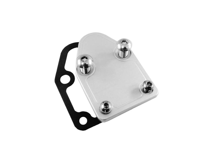 Engine Works 550400 Fuel Pump Block-Off Plate, For Chevy Small Block - Clear